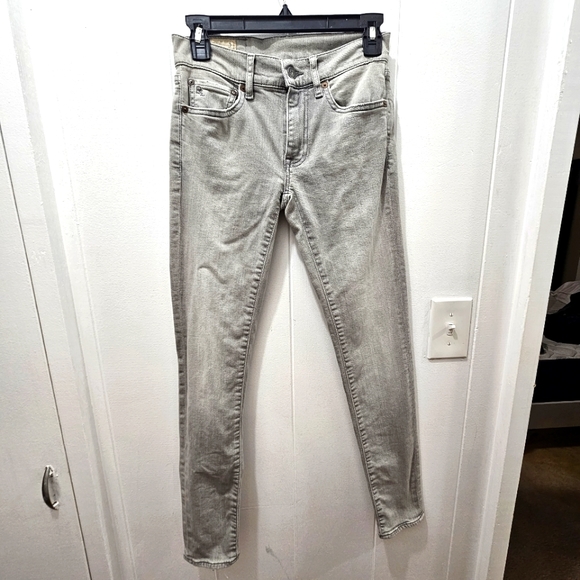 Womens Polo Ralph Lauren Tompkins Skinny Gray Jeans Size 26 - Picture 1 of 12
